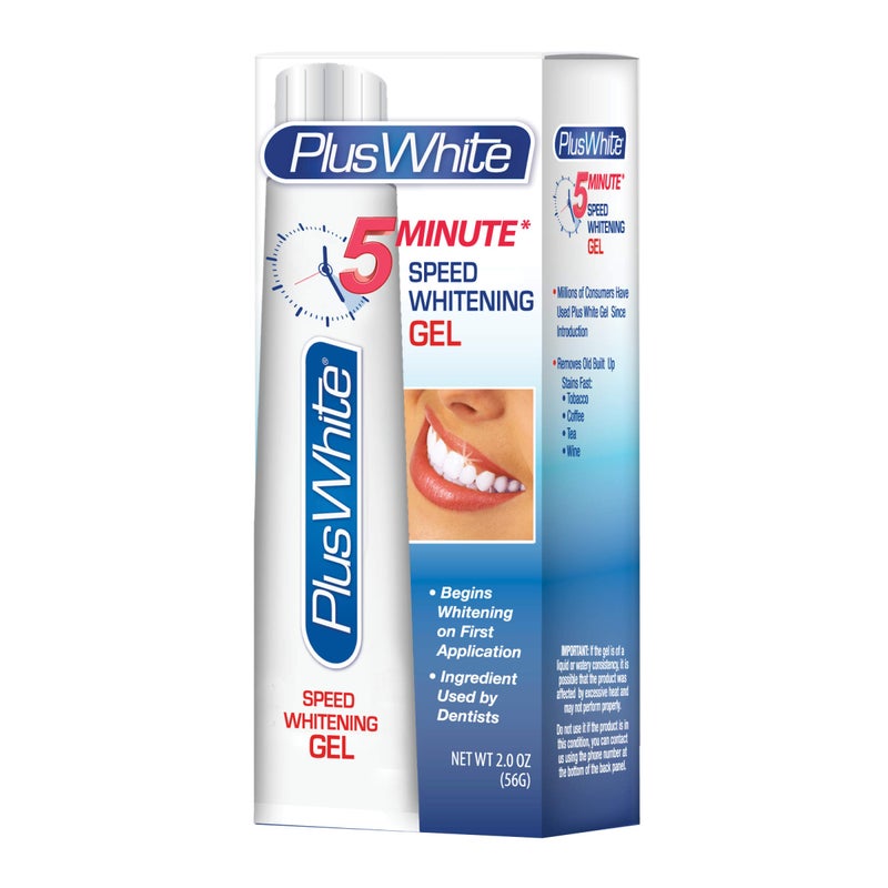 Plus White Speed Whitening Gel Works in 5 Minutes Professional Teeth Whitening wDentist Approved Ingredient 2 oz - Image 1